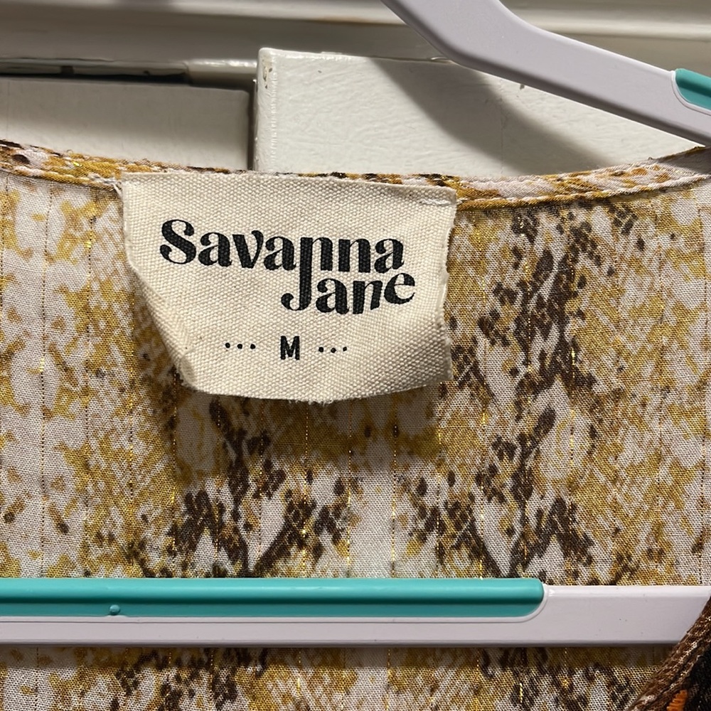 Savanna Jane Colorful Snakeskin Blouse - Picture 4 of 5
